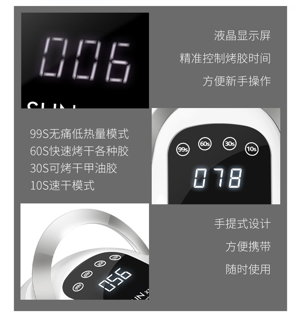 320W UV/LED Tırnak Kurutucu Lambası