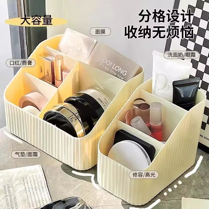 Kosmetik-Aufbewahrungsbox für Schminktisch mit Fächern, großes Fassungsvermögen