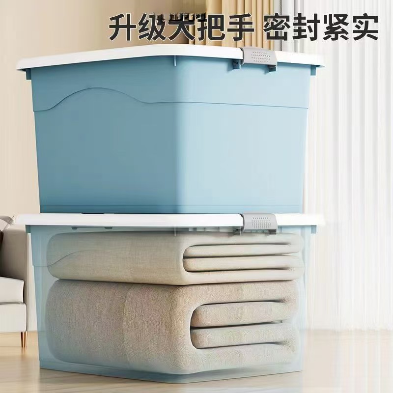 Extra large plastic storage box with wheels