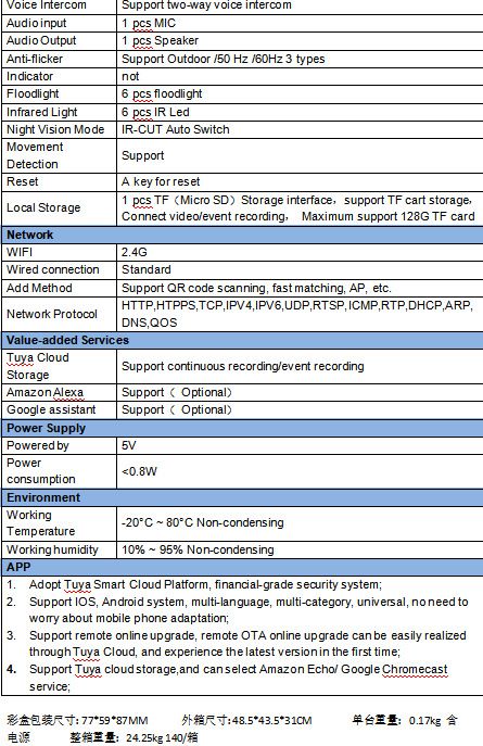 Smart HD PTZ kamera WiFi dönebilir su geçirmez