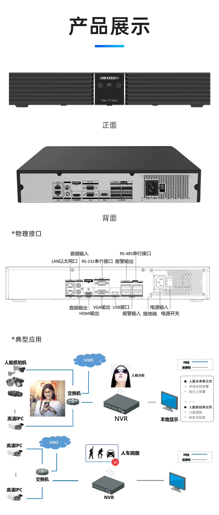 Hikvision 16 kanallı NVR kaydedici 4 disk DS-7932N-Z4/X