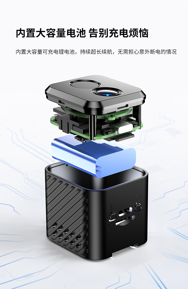 Low-Power WiFi Camera Compact Night Vision Bluetooth Network