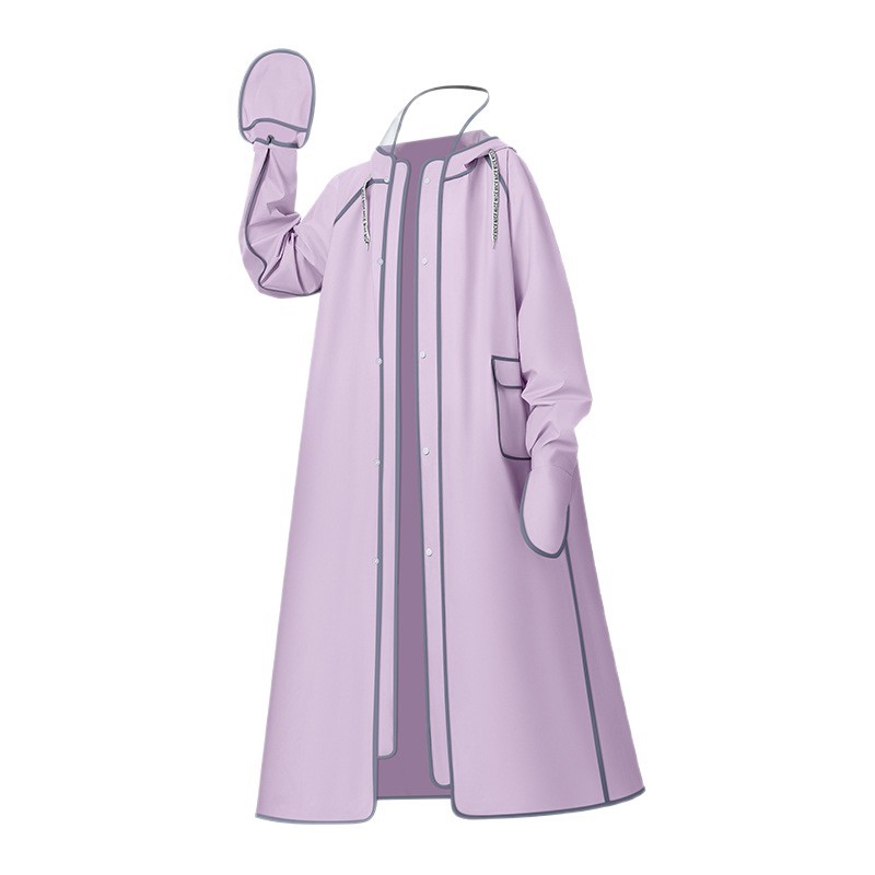 Long raincoat, full body coverage for electric bikes