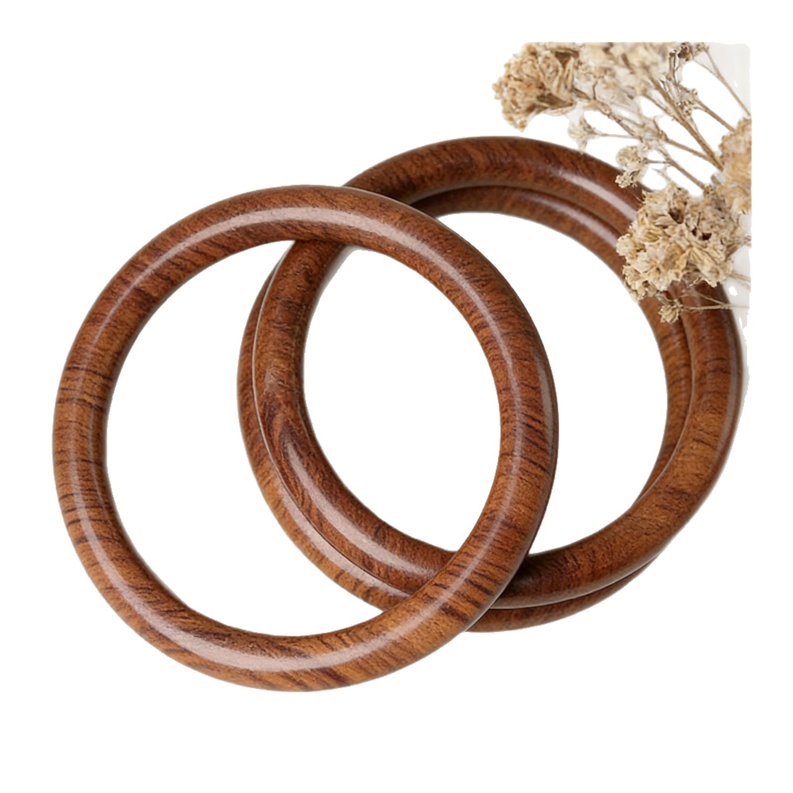 Armband aus natürlichem Pfirsichholz, simples Design