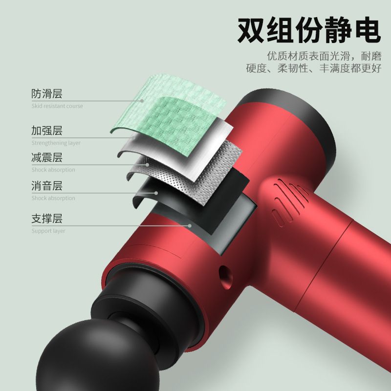 新款迷你便捷口袋按摩枪多功能高频震动肌肉按摩器健身筋膜枪跨境