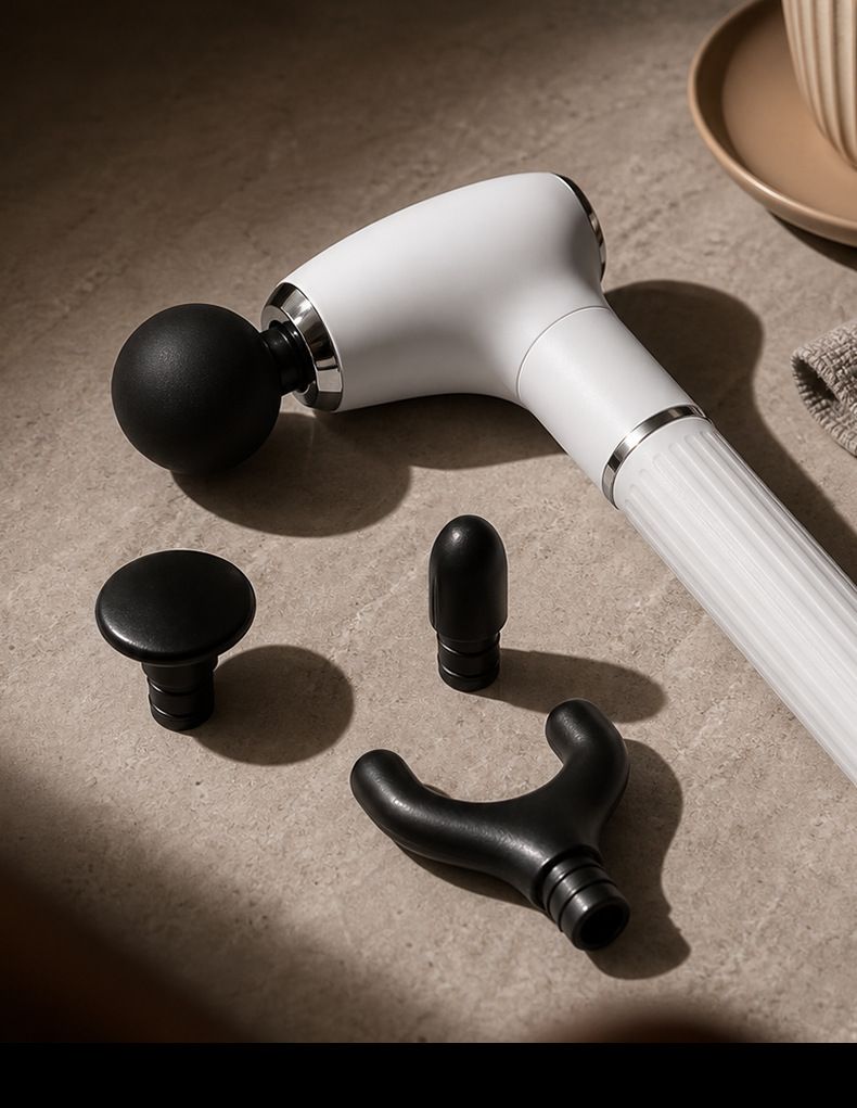 7-head detachable fascia massage gun for shoulder and neck