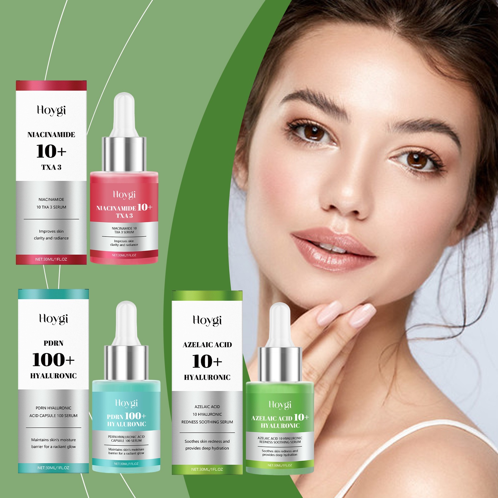 HOYGI Hyaluronsäure-Serum, feuchtigkeitsspendend für das Gesicht