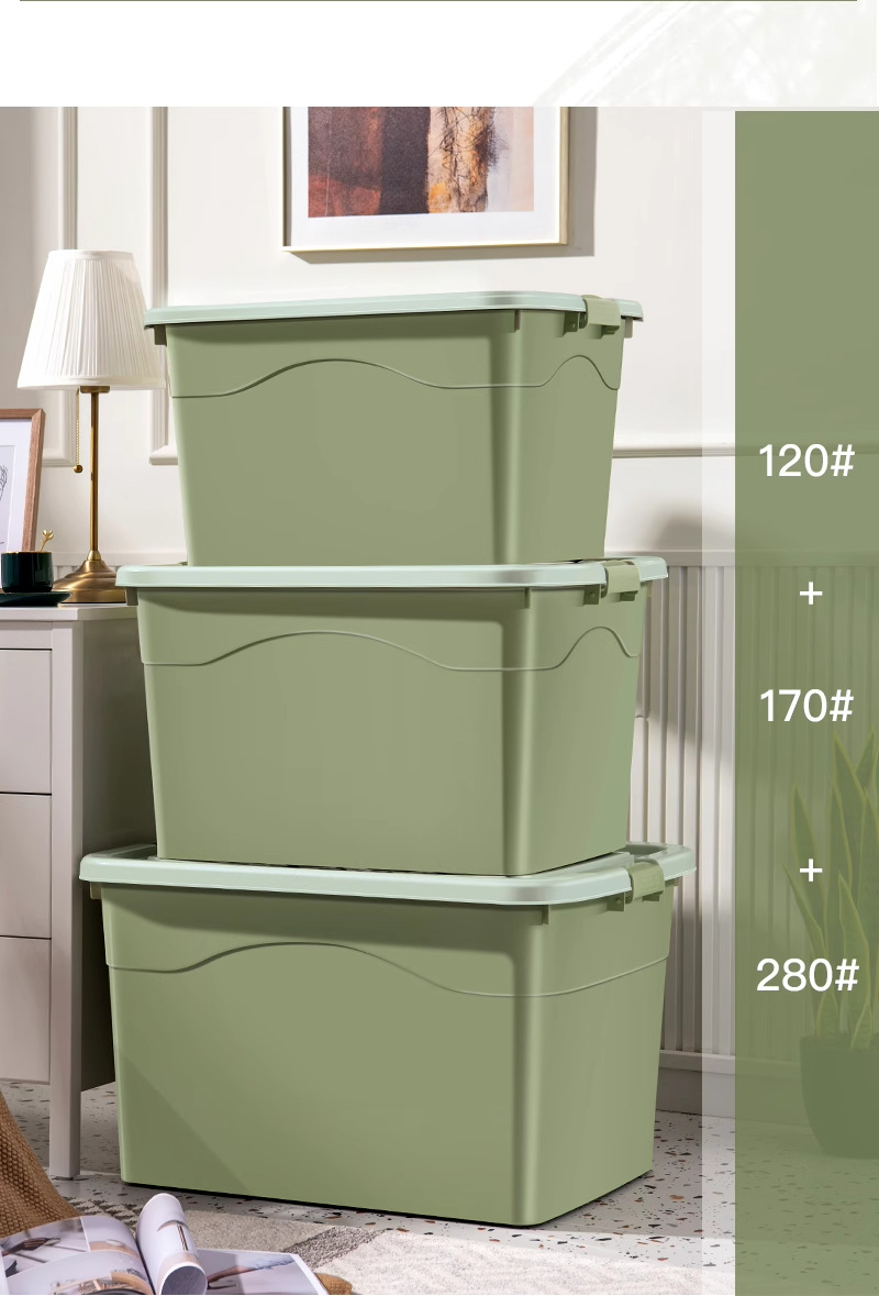 Kunststoff-Aufbewahrungsbox, transparent extra groß japanischer Stil