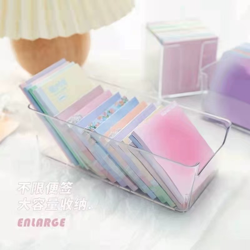 Acryl-Aufbewahrungsbox, transparent, stapelbar, Schreibtisch, Lagerung