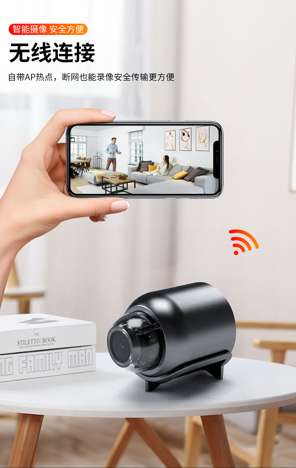 X5 HD Kamera WiFi Ağ İzleme Gece Görüş Type-C