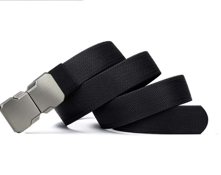 Men's tactical belt, nylon canvas, elastic webbing
