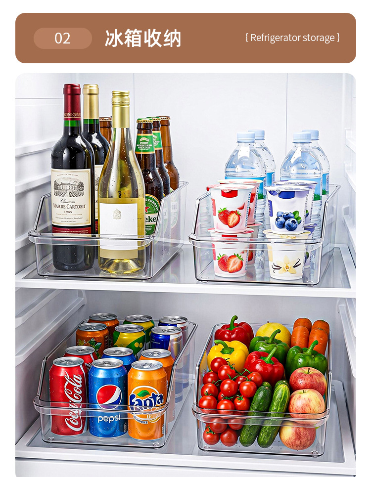 Kühlschrank-Frischebox Schubladen-Organisierbox