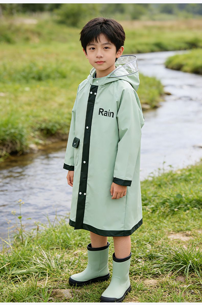 Kinder-Regenanzug 6-12 Jahre, einteilig, Ganzkörperschutz