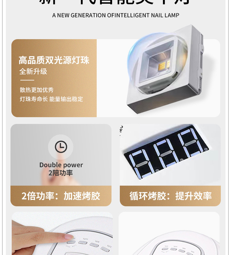 UV LED nail lamp gel polish curing dryer machine