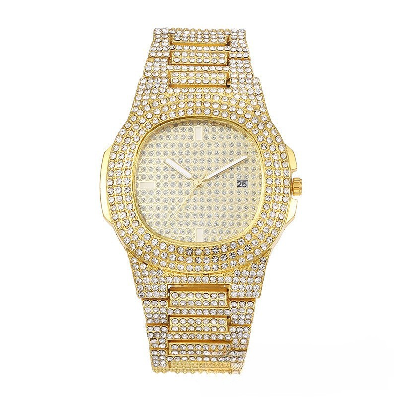 Quartz watch, steel band, roman numerals