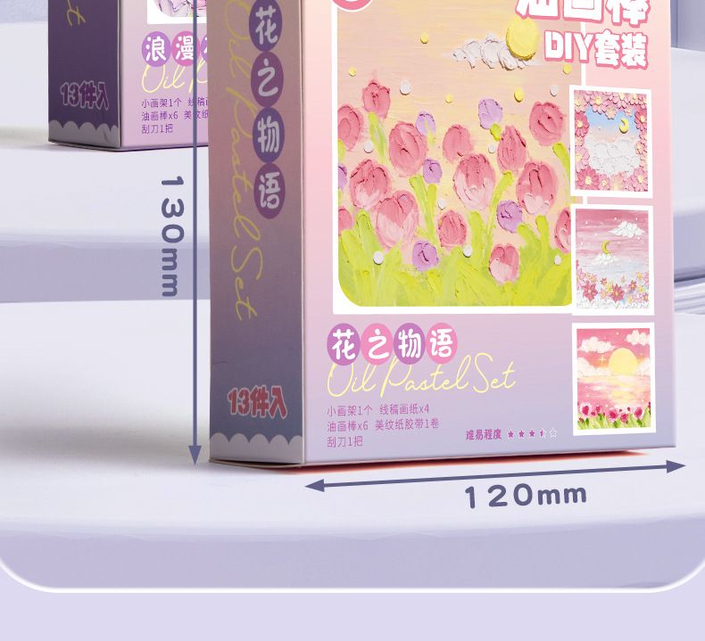 Oil Pastel Paint Set Scraper Tools DIY