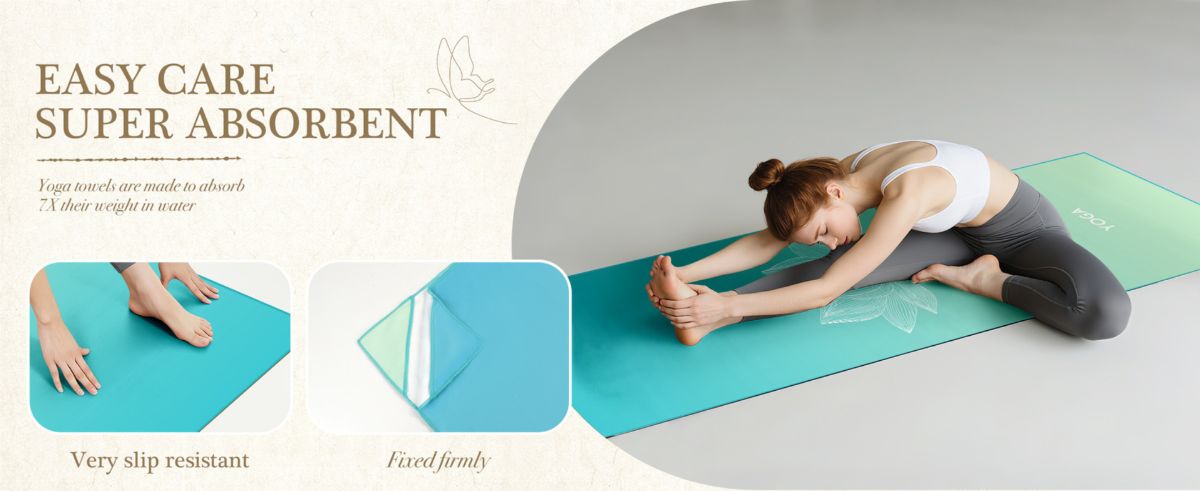 Yoga Matı Havlusu 68x183cm Kaymaz