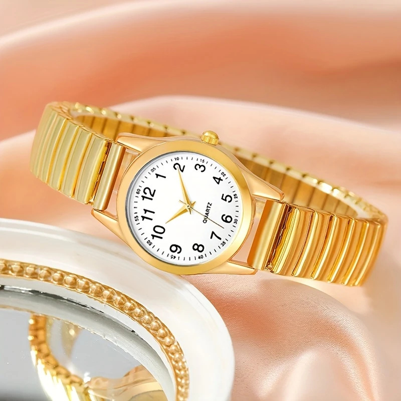 Seniorenarmbanduhr, große Ziffern, Nachtleuchtfunktion, Quarzwerk