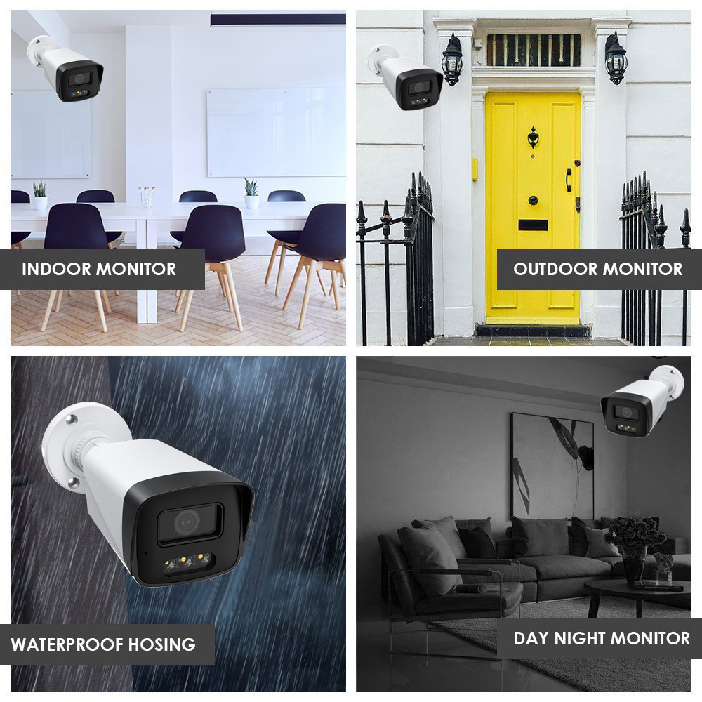 CCTV gözetim sistemi AHD KIT, 4 kanallı ve 8 kanallı