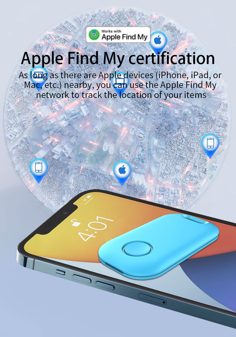 Intelligenter Positions-Tracker mit Klebeetikett für Schlüssel und Handy