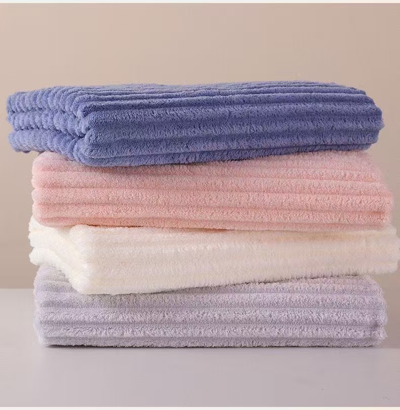 Three-piece towel set candy stripe premium gift box