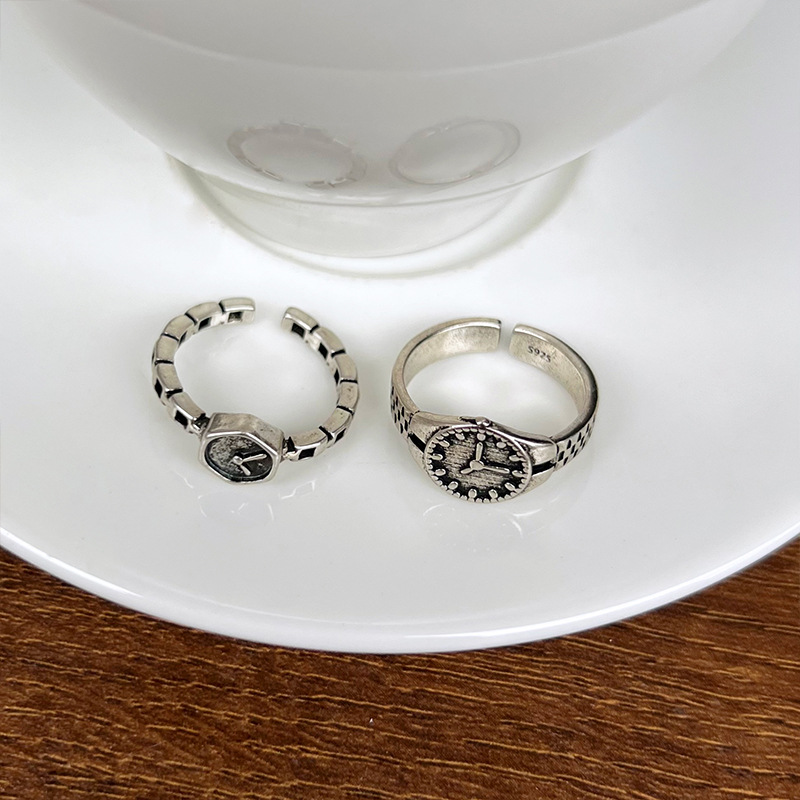 925er Silberring Damen, verstellbar offen