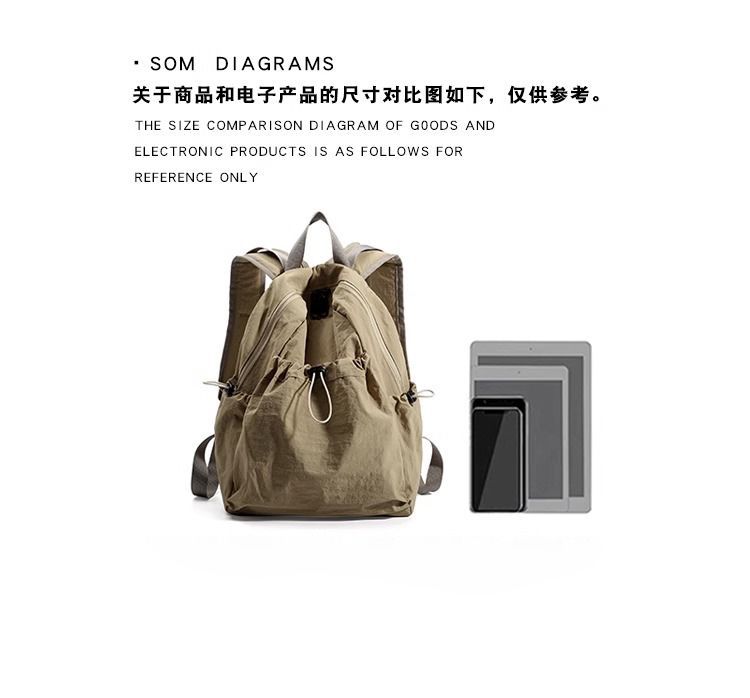 Koreanischer Stil Herren-Rucksack, wasserdicht, leicht, Reisebeutel