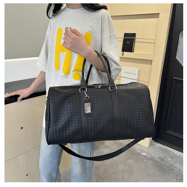 PU leather travel bag, large capacity