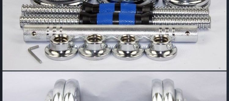 Galvanisiertes Langhantel-Set, 20 kg Hantelpaar