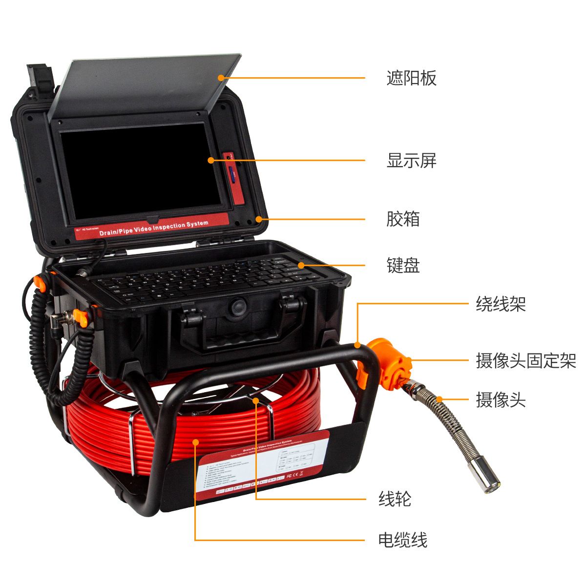 512HZ wireless endoscope camera waterproof detector