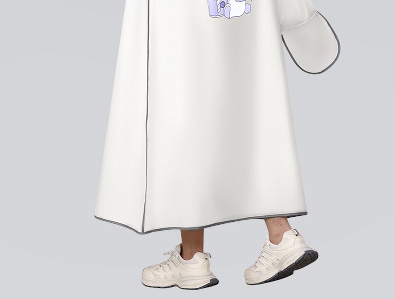 Elektrofahrzeug-Regenmantel, einteilig, lange Länge, Unisex