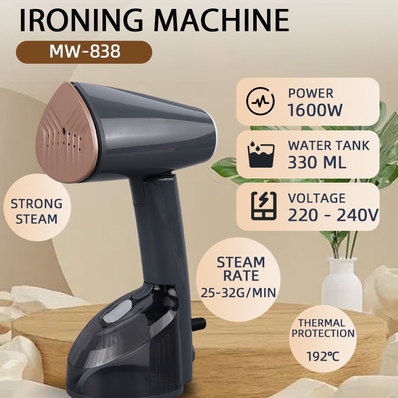Portable handheld steam iron for home use