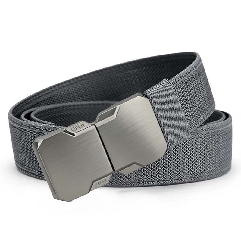 Men's tactical belt, nylon canvas, elastic webbing