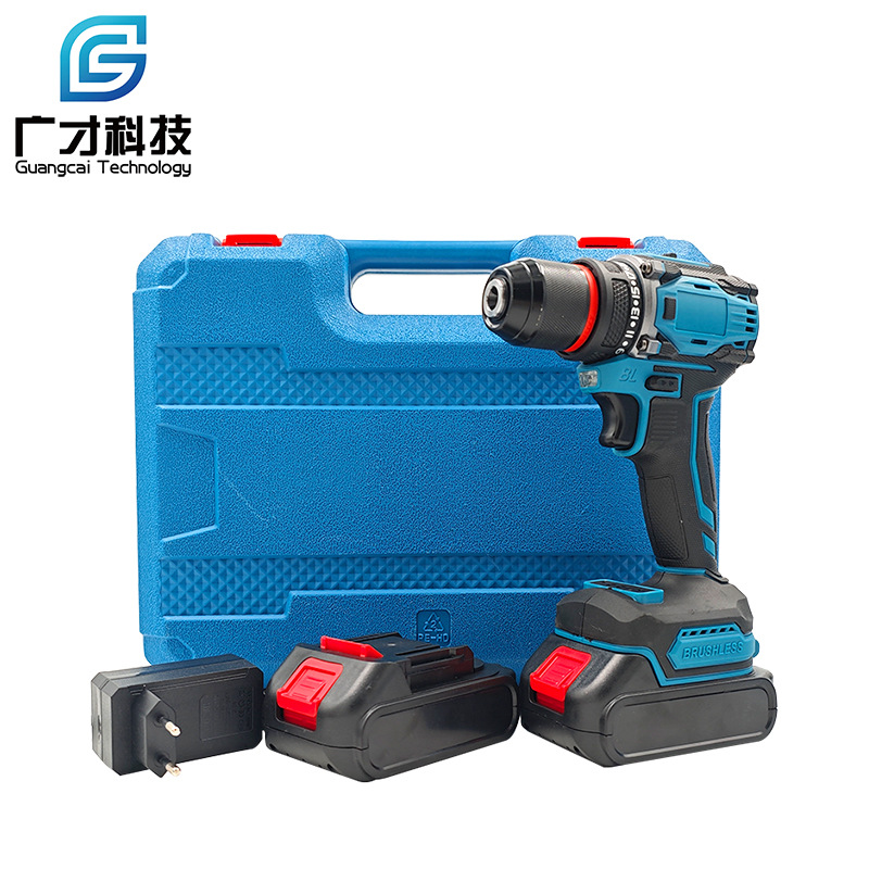 Brushless cordless electric drill rechargeable lithium battery