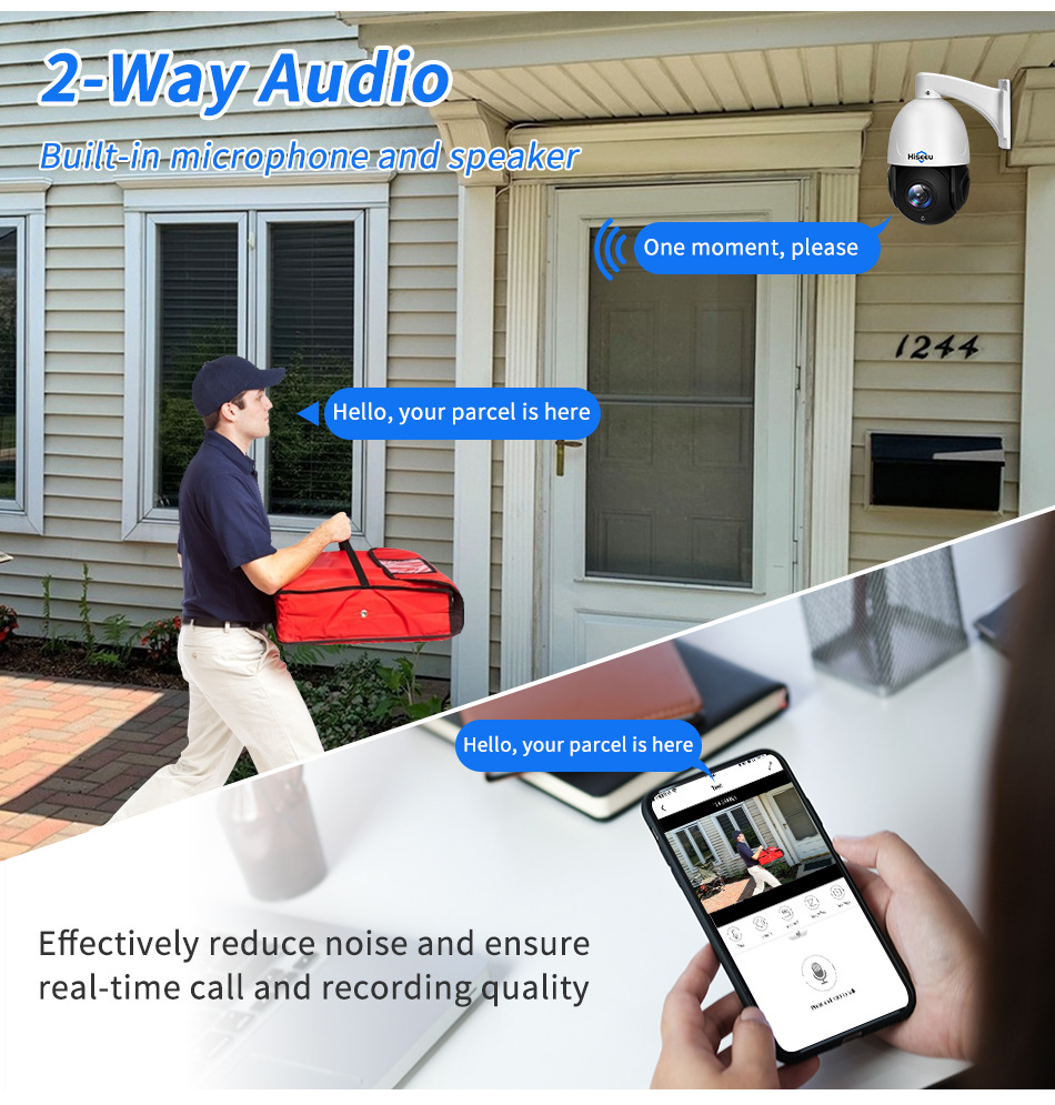 Hiseeu Camera, POE Wired 30x Zoom 5MP PTZ