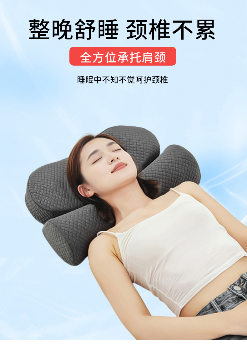 Nackenkissen mit Heizfunktion, Memory-Foam-Nackenstütze, abnehmbar und waschbar