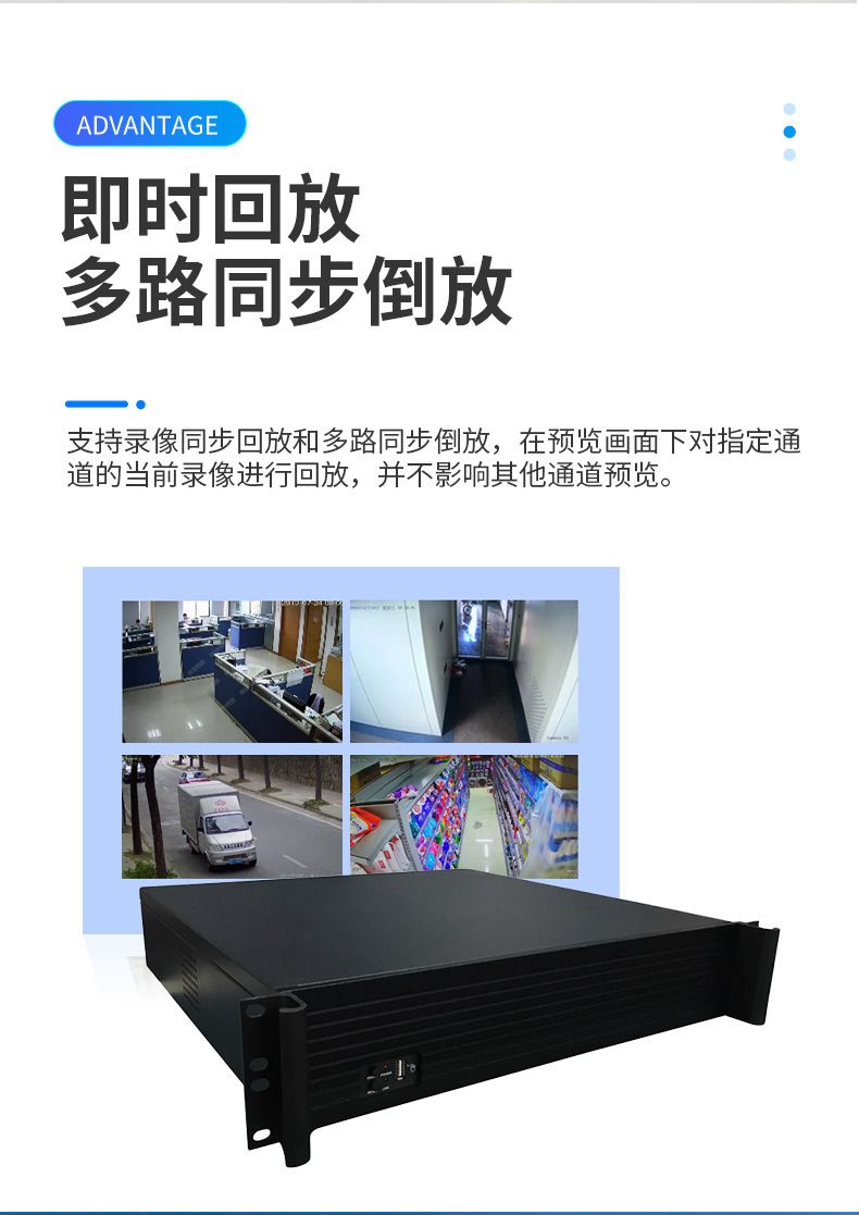 64-channel 4K NVR, 9-bay, AI-enabled