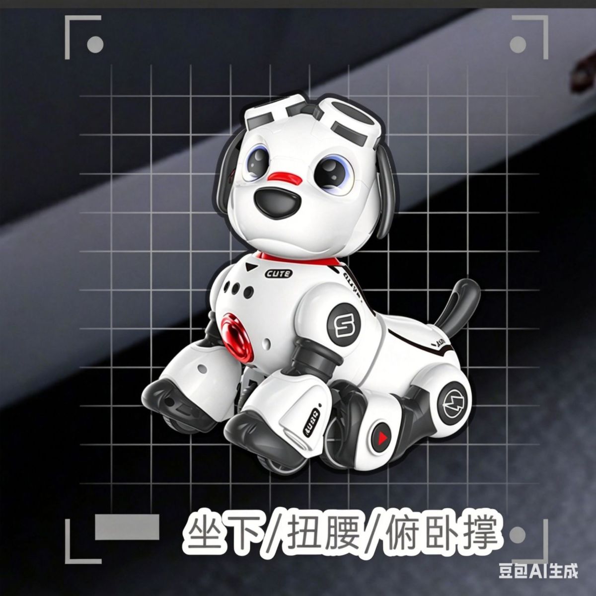 广宇诚AI智能编程机器狗儿童遥控电动宠物玩具会跳舞讲故事益智男