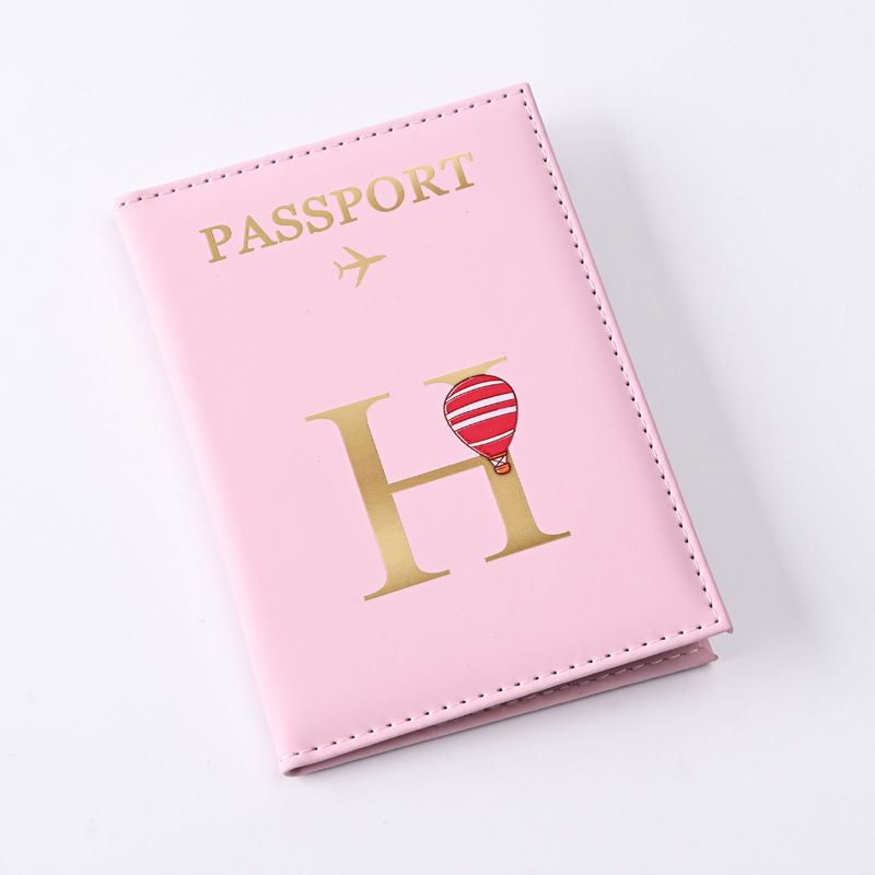 现货批发字母设计皮革护照套pu皮质护照夹passport护照包