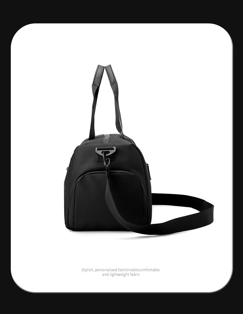 Travel bag, trolley-compatible, wet and dry separation, unisex