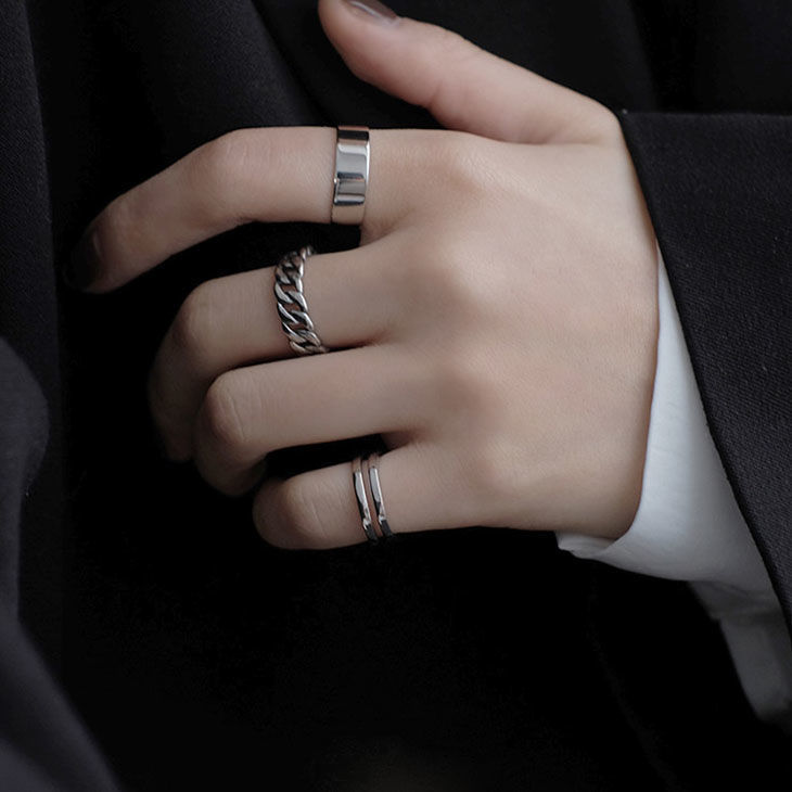 Schmetterlings-Ringset 4-teilig Damen