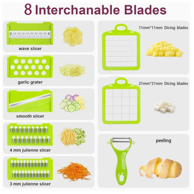 16-in-1 multifunctional vegetable and fruit cutter