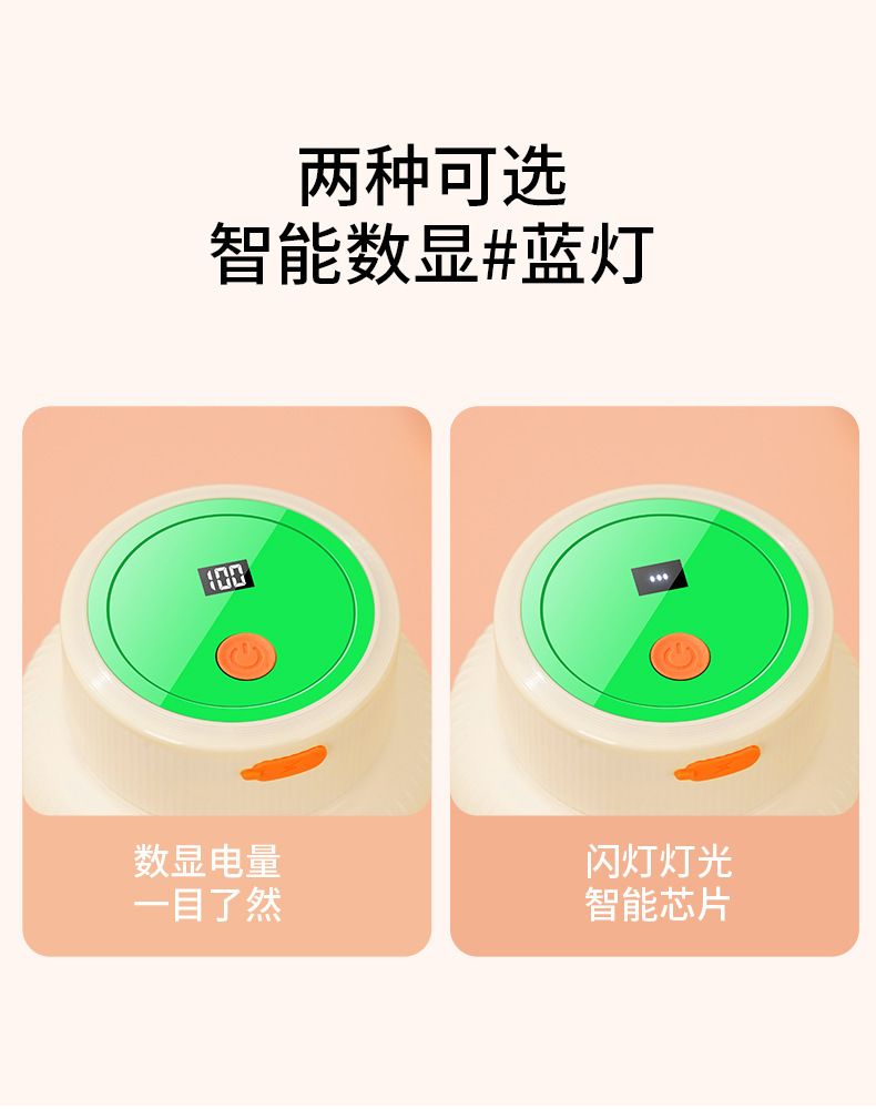 Portable rechargeable fruit juicer with large capacity
