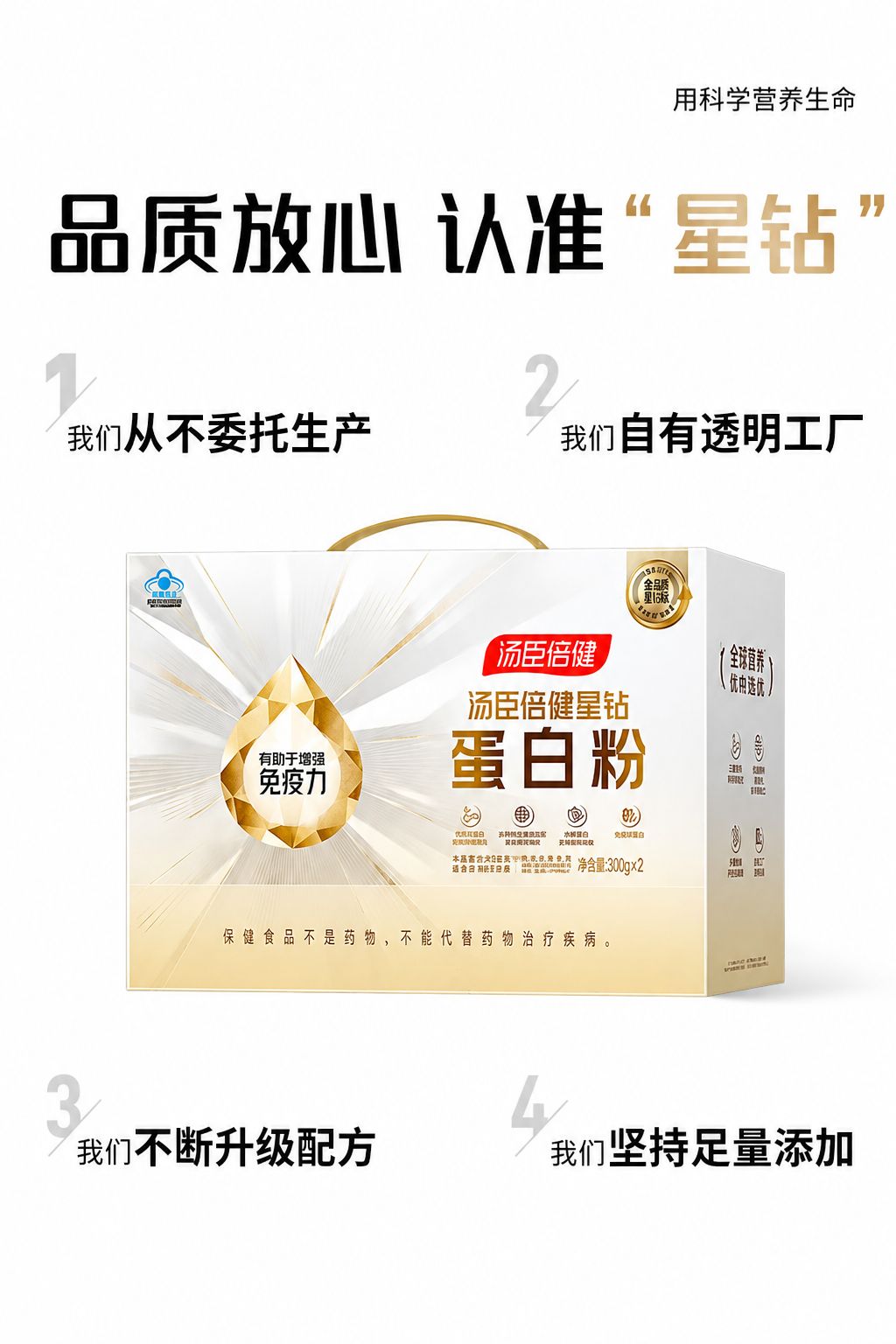 Protein powder concentrated formula, whey protein