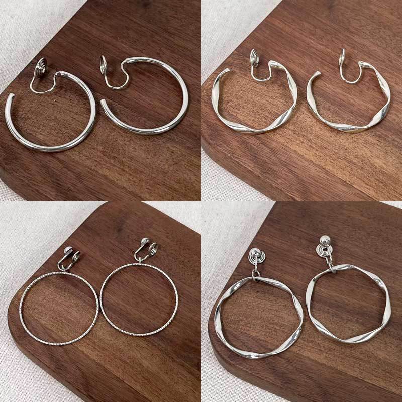 Ohrclips ohne Ohrlöcher Luxus-Spiraldesign elegant