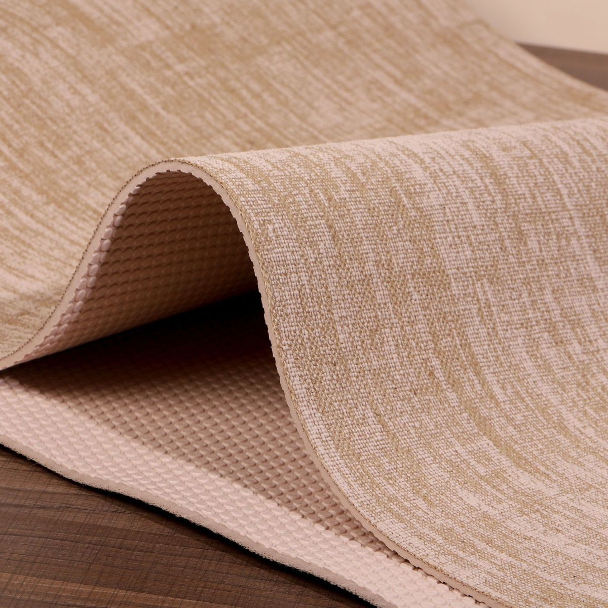 PVC keten yoga matı, kaymaz, terletmeyen, ses yalıtımlı