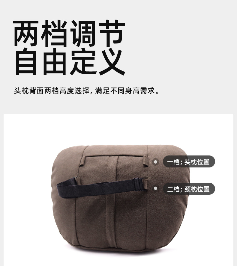 Universal Car Neck Pillow with Lumbar Support, Perforated