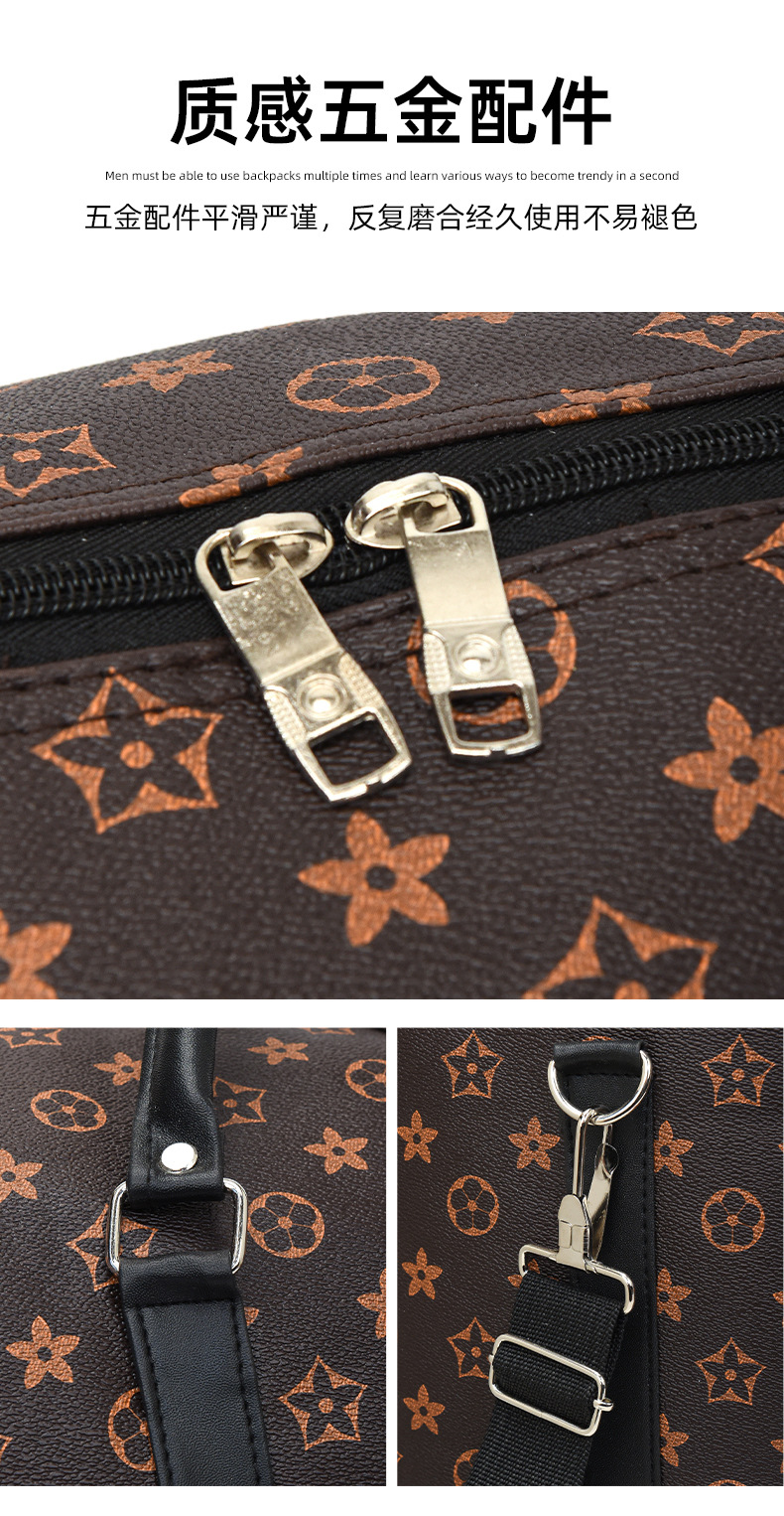 Ledertasche mit Trocken-Nass-Trennung und großem Fassungsvermögen