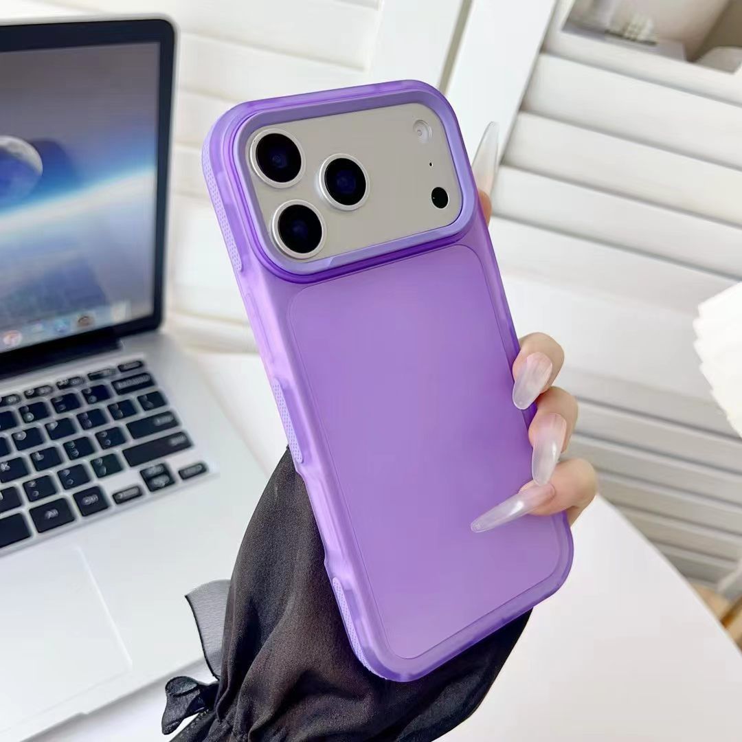 iPhone 18 Pro Max / 17 macaron transparent colorful slip-resistant case
