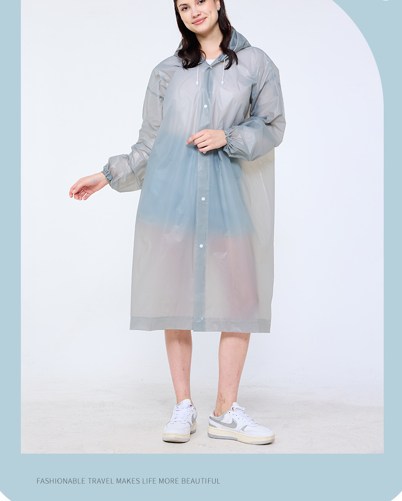 EVA raincoat, adult heavy-duty, portable, full-body protection